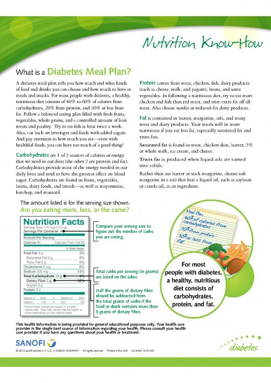 picture Fish Nutrition Pdf 133909 | Diabetes Meal Plan