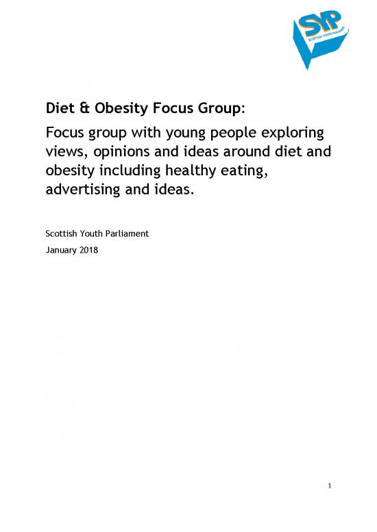 picture1_Diet For Obesity Pdf 135212 | Diet  Obesity  Report  Scottish Youth Parliament