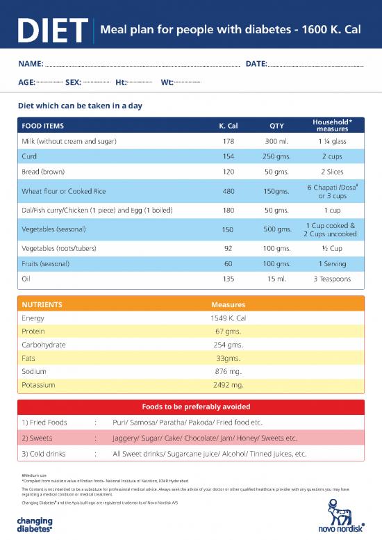 picture_Diet Therapy Pdf 134107 | Diet Chart   Nn   1600  Cal
