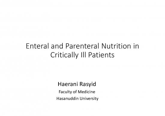 picture1_Parenteral Nutrition Pdf 134197 | Dr Haerani Rasyid   Enteral And Parenteral Nutrition In Critical Illness