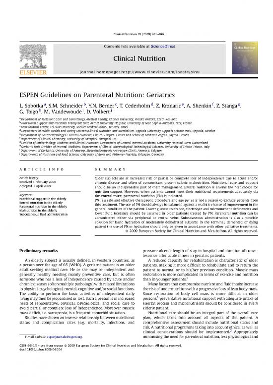 picture1_Parenteral Nutrition Pdf 133947 | Espen 2009 Pn Geriatrics