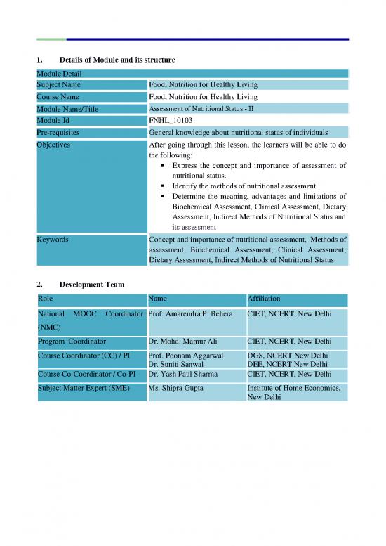 picture1_Biochemical Assessment Of Nutritional Status Pdf 134487 | Fnhl M3