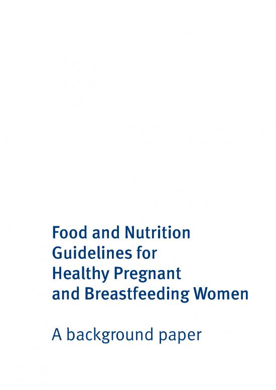 picture Nutrition For Women Health Pdf 133713 | Food And Nutrition Guidelines Preg And Bfeed