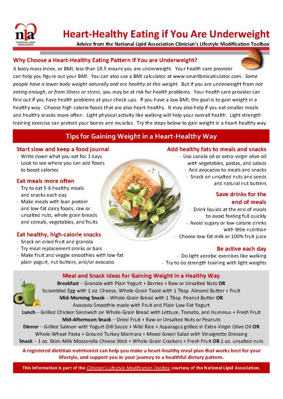 picture Healthy Eating Pdf 133931 | Heart Healthy Eating If You Are Underweight Final