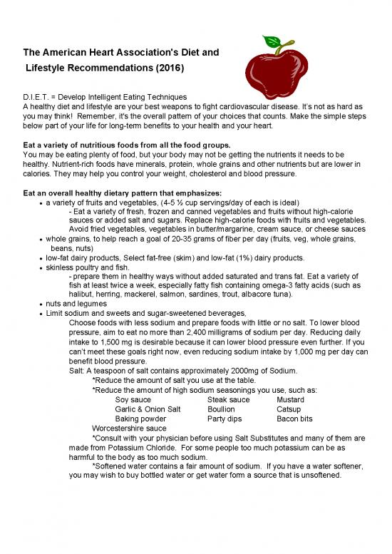 picture1_Heart Healthy Diet Pdf 134033 | Heart Smart Way Of Life 19