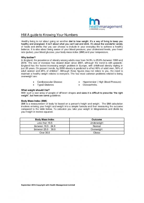 picture1_Heart Healthy Diet Pdf 132946 | Hml Healthy Living Know Your Numbers