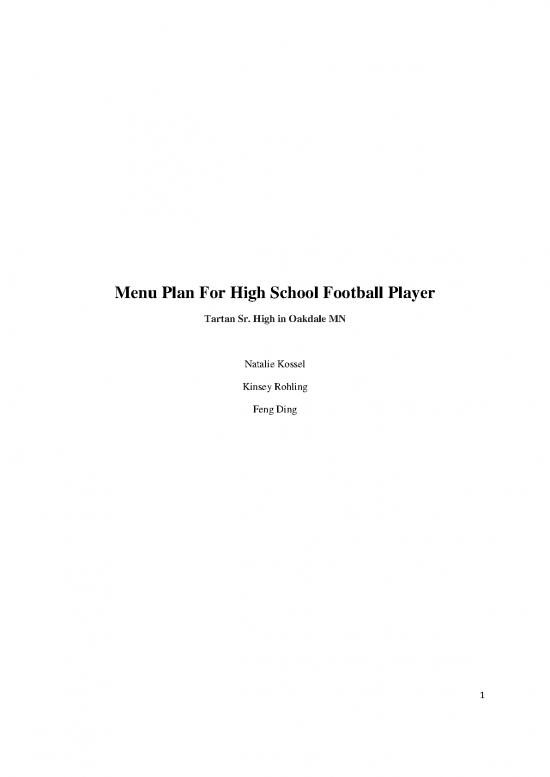 picture1_Football Meal Plan Pdf 135085 | Menu Plan For Highschool Football Player