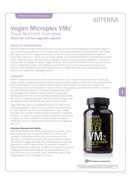 picture_Matrix Pdf 135346 | Microplex Vmz Vegan Food Nutrient Complex By Doterra Product Information Page Pip Jade Balden