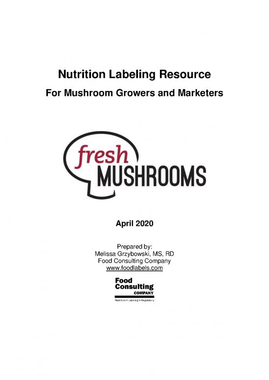 picture_Nutrition Facts Label Pdf 134025 | Mushroomlabelingresourceapril2020