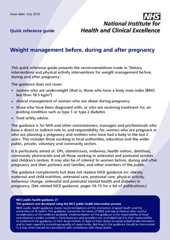 picture1_Diabetes Food Guide Pdf 134087 | Nice Reference Weight Management Pregnancy