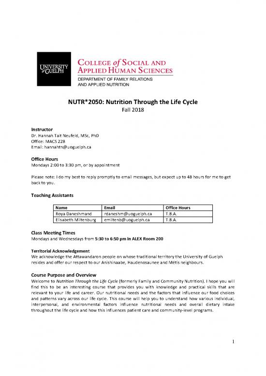 picture1_Life Cycle Nutrition Pdf 134812 | Nutr 2050 F18