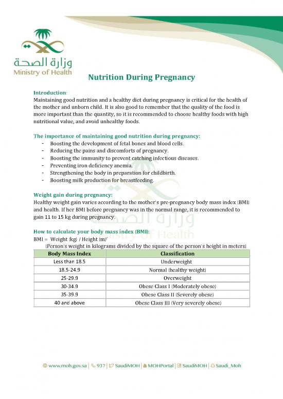picture Diet Therapy Pdf 134006 | Nutrition During Pregnancy