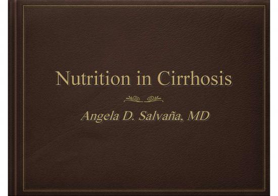 picture Nutritional Status Pdf 134984 | Nutrition In Cirrhosis