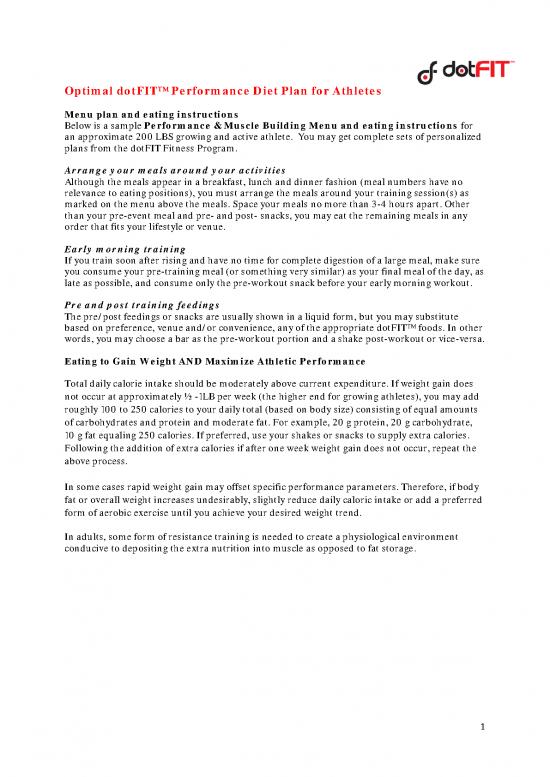 picture Diet Therapy Pdf 133484 | Optimal Youthadult Dotfit Perfmenuplan 5000