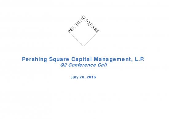 picture_Pershing Square Capital Management  Q2 Conference Call Presentation