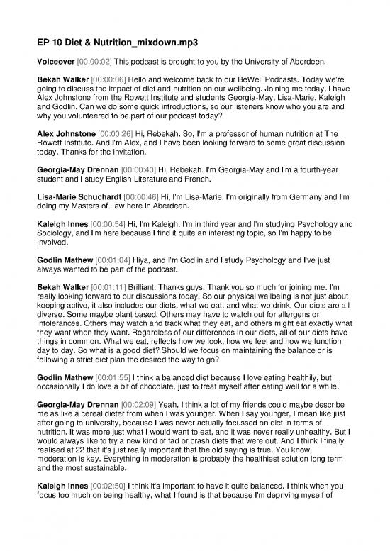 picture_Diet Therapy Pdf 133134 | Podcast Transcript Episode 10 Diet And Nutrition
