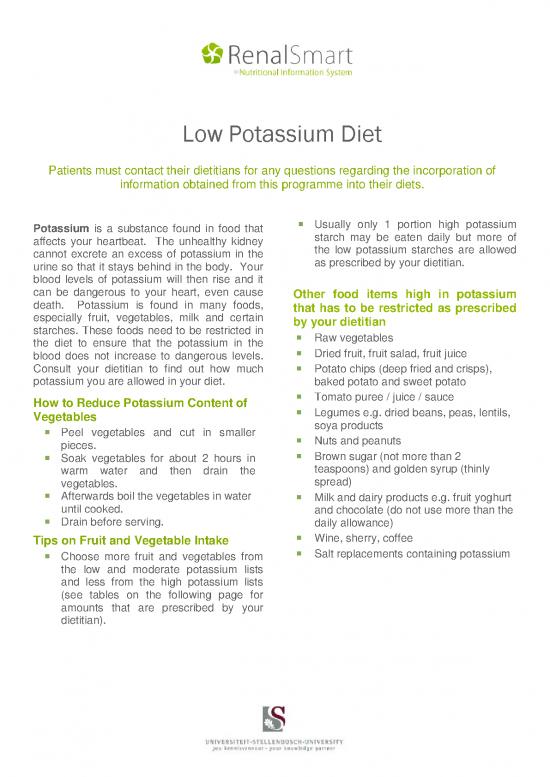 picture Diet Therapy Pdf 134451 | Potassium Pamphlet