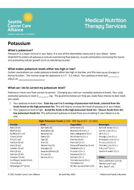 picture_Foods High In Potassium Pdf 134942 | Potassium Scca