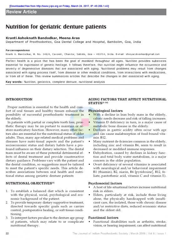 picture Geriatric Nutrition Pdf 133848 | Reviewarticle4