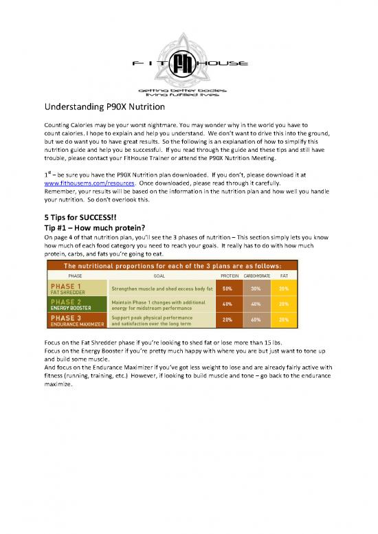 picture P90x Nutrition Plan Pdf 133606 | Understanding P90x Nutrition