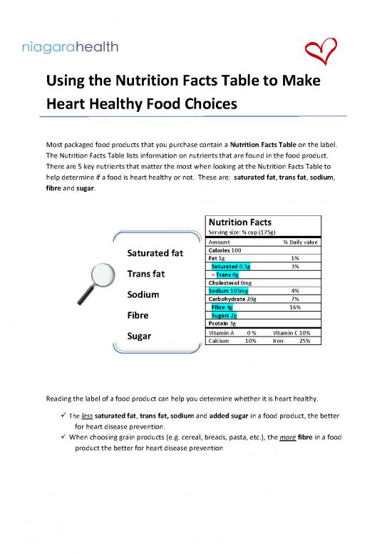 picture1_Nutrition Facts Label Pdf 134089 | Usingthenutritionfactstabletomakehearthealthychoiceshandout