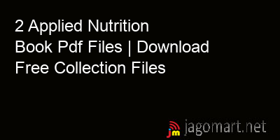 picture 2 Applied Nutrition Book Pdf Files | Download Free Collection Files
