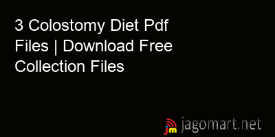 picture 3 Colostomy Diet Pdf Files | Download Free Collection Files
