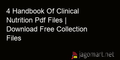 picture 4 Handbook Of Clinical Nutrition Pdf Files | Download Free Collection Files