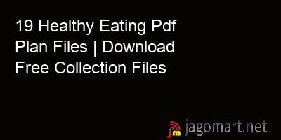 picture 19 Healthy Eating Pdf Plan Files | Download Free Collection Files