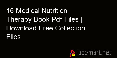 picture 16 Medical Nutrition Therapy Book Pdf Files | Download Free Collection Files