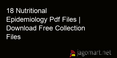 picture 18 Nutritional Epidemiology Pdf Files | Download Free Collection Files