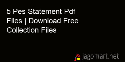 picture 5 Pes Statement Pdf Files | Download Free Collection Files