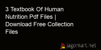 picture 3 Textbook Of Human Nutrition Pdf Files | Download Free Collection Files