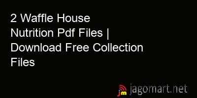 picture 2 Waffle House Nutrition Pdf Files | Download Free Collection Files