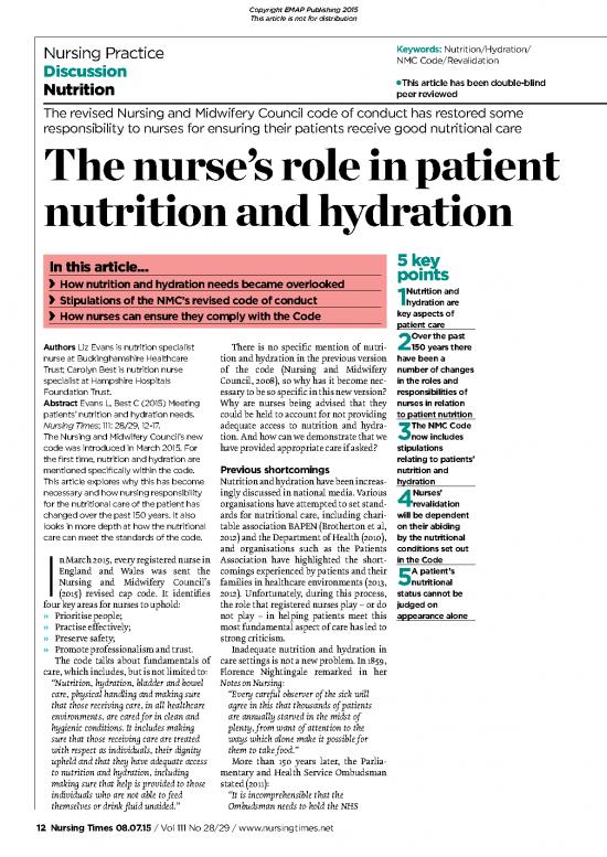 picture Nutrition For Nurses Pdf 136814 | 080715 The Nurses Role In Patient Nutrition And Hydration