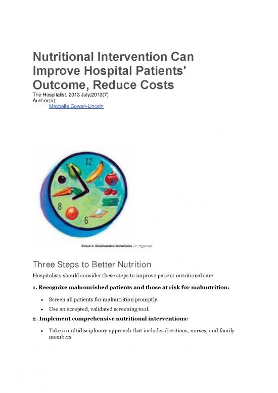 picture Nutrition For Nurses Pdf 135502 | 17 Nutritional Intervention Can Improve Hospital Patients 141212