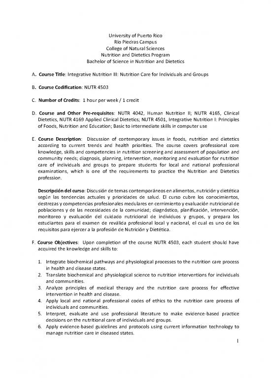 picture The Science Of Nutrition Pdf Free 137631 | 4503 Nutr 4503 Integrative Nutrition Iii Prontuario Inscrito Vpaa 10jul2017