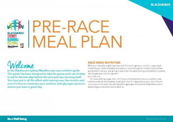 picture_Nutrition Therapy Pdf 136408 | Blackmores Sydney Marathon Prerace Meal Plan