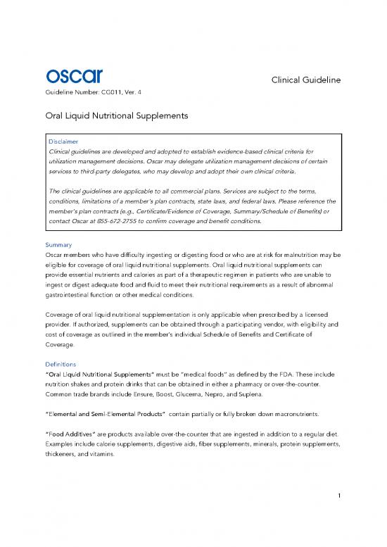 picture Nutritional Supplements Pdf 136914 | Cg011 Oral Liquid Nutritional Supplements