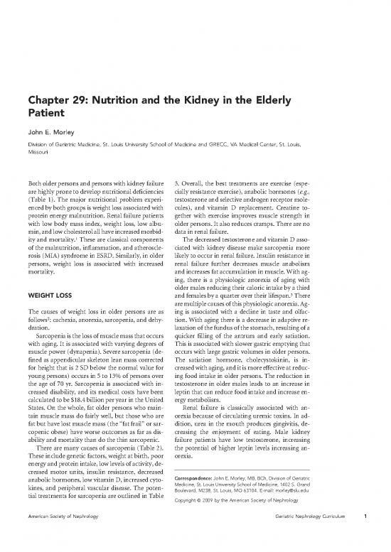 picture Malnutrition In Elderly Pdf 136338 | Chapter29