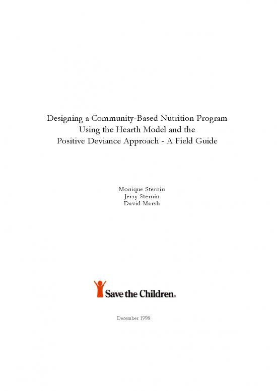 picture1_Nutrition Care Manual Free Pdf 137737 | Designing A Community Based Nutrition Program Using The Hearth Model And The Positive Deviance Approach A Field Guide 1