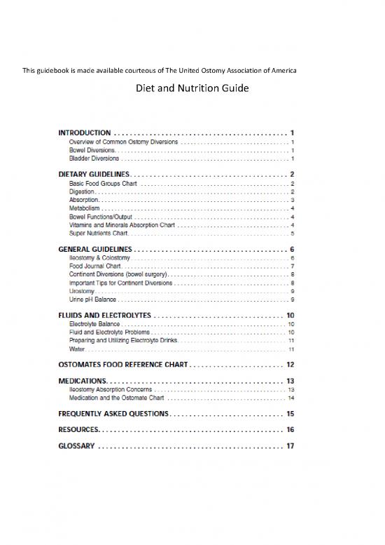 picture Colostomy Diet Pdf 137736 | Diet Nutrition Guide