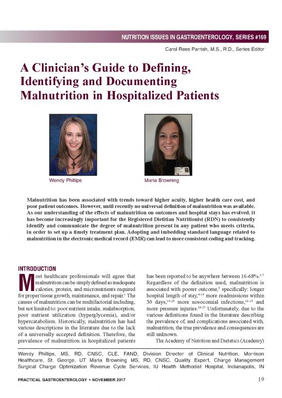 picture Nutrition Care Plan Pdf 137559 | Documenting Malnutrition November 17