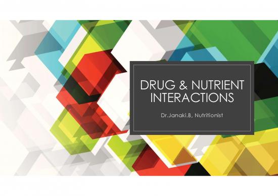 picture Drug Nutrient Interactions Pdf 137854 | Drug Nutrient  Interactions