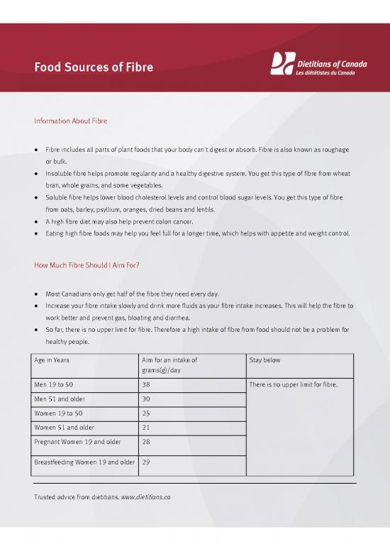 picture1_Cancer Diet Pdf 135572 | Factsheet Food Sources Of Fibre 1
