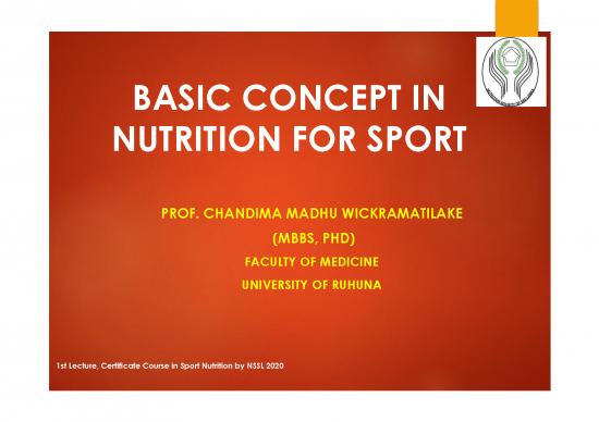 picture Healthy Nutrition Pdf 137694 | Fb Lecture 1 Basic Concepts On Sport Nutrition 2020