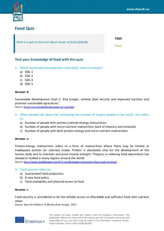 picture1_Food Nutrition Pdf 135961 | Foodquiz