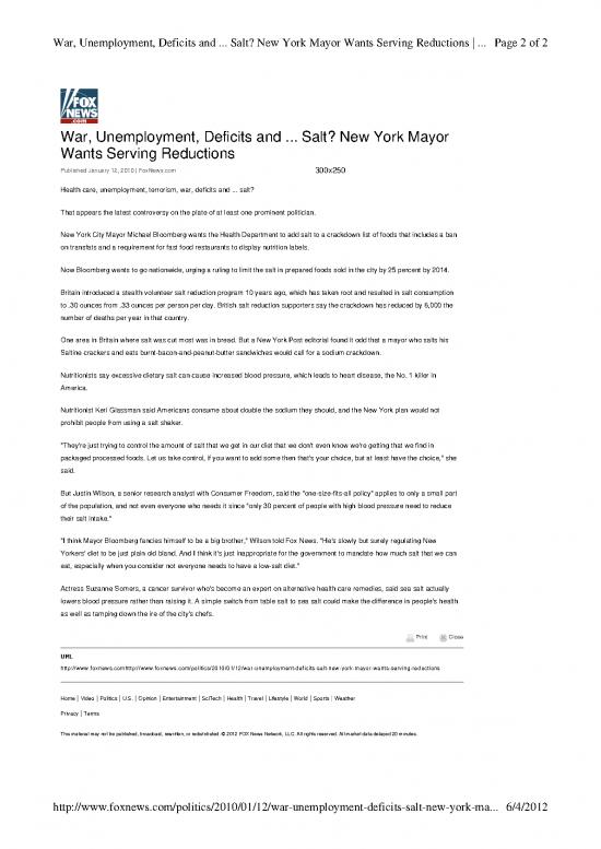 picture_Food Nutrition Pdf 135736 | Foxnews Nyc Salt Ban 1 12 10