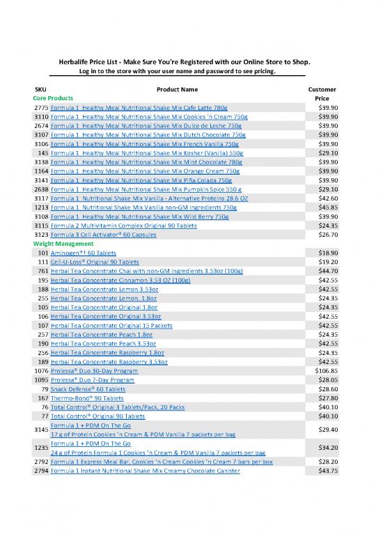 picture_Herbalife Products Price List Pdf 137730 | Herbalife Price List 2016