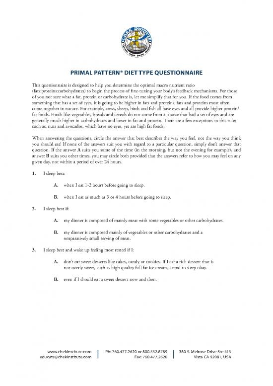 picture Protein Diet Pdf 137019 | Hlc1 Primal Pattern Questionnaire
